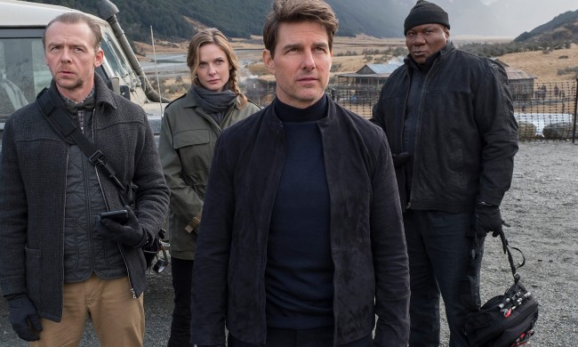 Benji, Ilsa, Ethan, and Luther stand together in Mission: Impossible - Fallout.