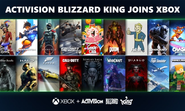 The key art from when Microsoft finally acquired Activision Blizzard.